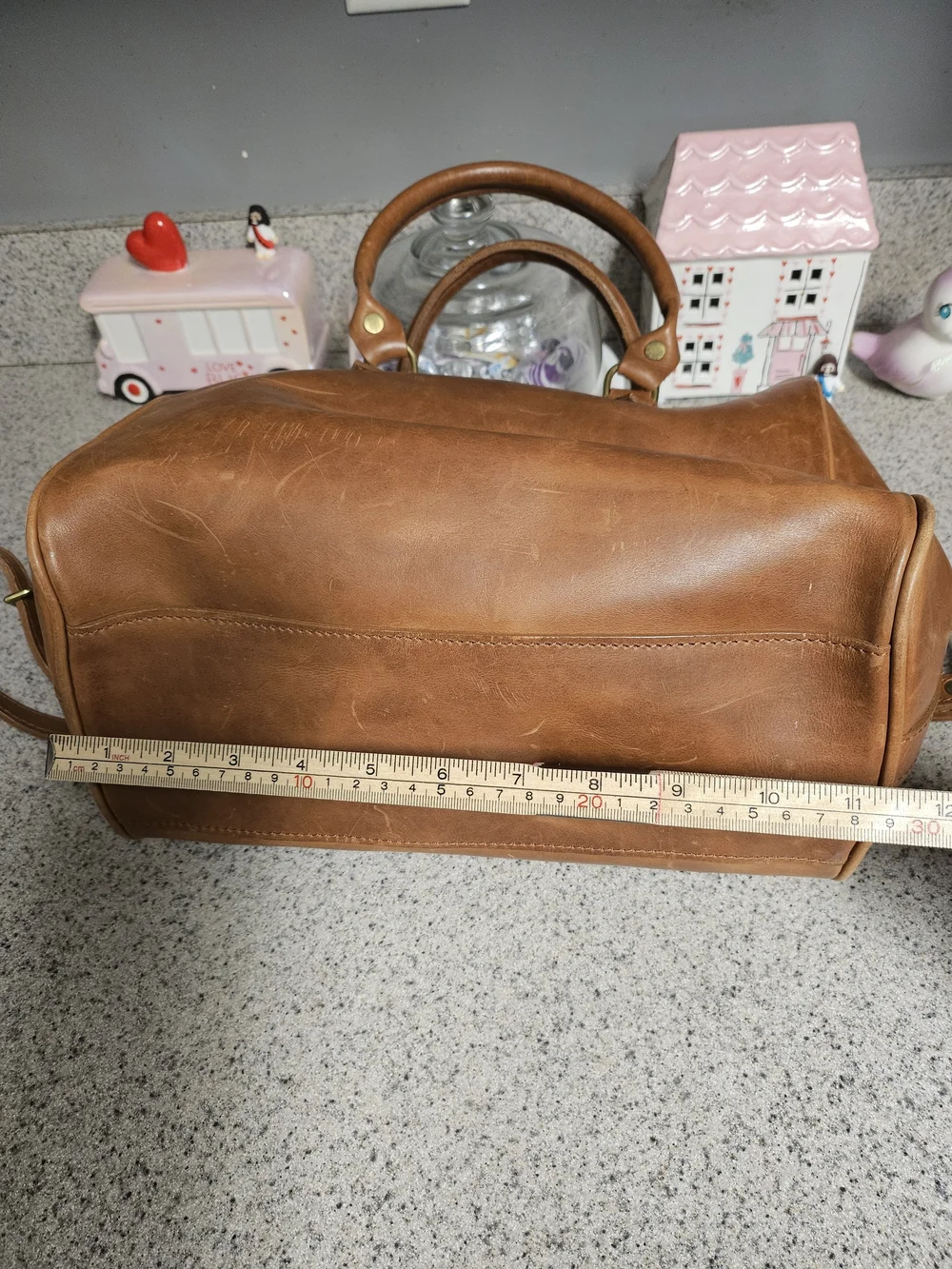 Rare J.W. Hulme Co. Full Grain Leather Satchel - Handcrafted in USA